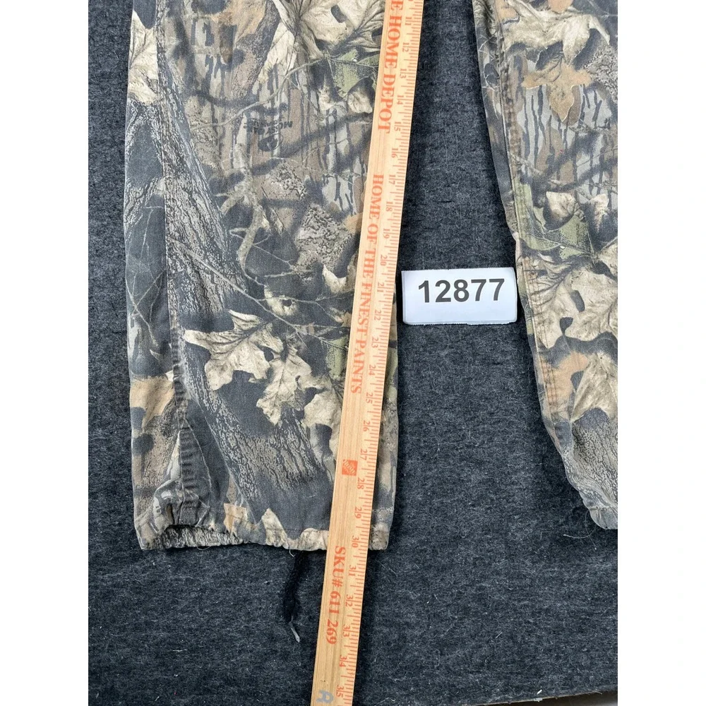 Liberty Carpenter Bib Overalls Mens 40 Green Camo Mossy Oak Break Up Hunting